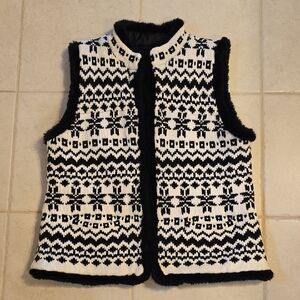 Talbots Elegant Black Vest